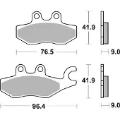 Brembo Plaquettes de frein Scooter Carbon Céramique - 07060