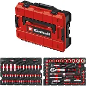 Einhell Coffre à outils pour atelier, 370514, E-Case, 92 pièces