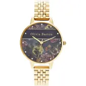 Olivia Burton Montre - - OB16VS01 - Cuir et Acier Inoxydable - 34 mm - Quartz