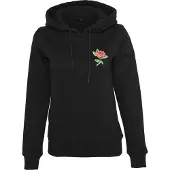 Miss Tee Sweat-shirt 'Rose' vert / rouge / noir