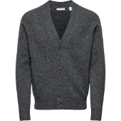 Only & Sons Vestes en maille 'Maglieria' gris foncé