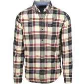 Superdry Chemise crème / bleu foncé / orange / rouge carmin