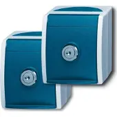Busch-Jaeger Busch Jaeger Zubehör Stromversorgung Steckdose CEE 7/3 Blau - Grau (2083-0-0816)
