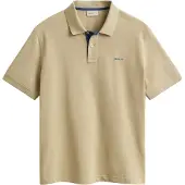 Gant Polo jaune clair, 2 boutons, manches courtes