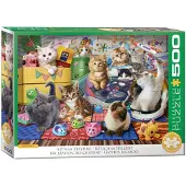 Eurographics Puzzle Pièces XXL - Kittens Playtime - 500 à 999 pièces