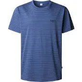 Pepe Jeans pour homme. PM5010310 T-shirt à rayures Jacko bleu (M), Casuel, Coton, Manche courte