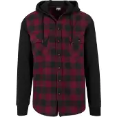 Urban Classics Chemise merlot / noir