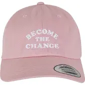 Mister tee Casquette 'Become Change' rose / blanc