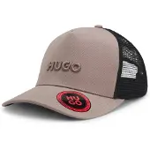HUGO Casquette en twill de coton avec panneaux en mesh