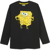 Cool Club T-Shirt 'SPONGEBOB' bleu néon / jaune / noir / blanc
