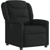 vidaXL Fauteuil relax noir tissu