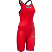 Arena Powerskin Carbon Air 2 Open Back Competition Swimsuit Rouge FR 40 Femme