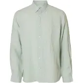 Selected Regkylian Long Sleeve Shirt Vert 2XL Homme