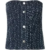 IRO Haut 'VANNY' bleu denim / bleu foncé
