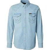 Wrangler Western Long Sleeve Shirt Bleu 2XL Homme