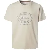Pepe Jeans Gon Short Sleeve T-shirt Beige L Homme