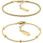Calvin Klein Layered Bracelet Doré Femme