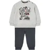 Boboli Fleece Tracksuit Gris 6 Years Garçon