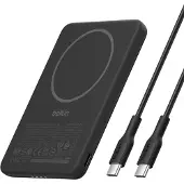 Belkin BPD010hqBK, 5000 mAh, recharge sans fil, 7,5 W, noir