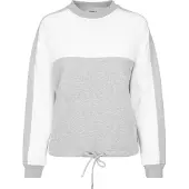 Urban Classics Sweat-shirt gris / blanc