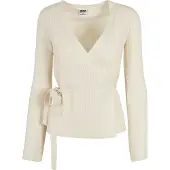Urban Classics Rib Knit Wrapped Cardigan Beige S Femme