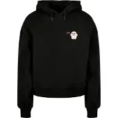 Mc Clothes Sweat-shirt 'Halloween - Boo Ghost' rose / rose pastel / noir