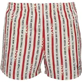 Karl kani Shorts de bain rouge / noir / blanc