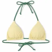 Hurley Tri Solid Reversible Bikini Top Jaune L Femme