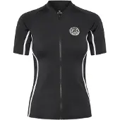 Rip Curl Classic Surf Short Sleeve Rash Guard Noir S Femme