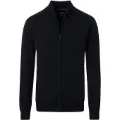 Casamoda Regular Fit Cardigan noir, Unicolore