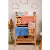 Doudou et Compagnie Decke 70x100cm mandelgrün (100 x 70 cm)