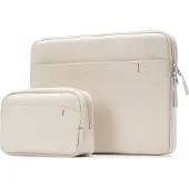 Inateck LB0101113S_BEIGE Laptoptasche 13" mit Zubehörtasche beige