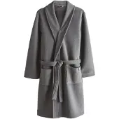 Next Peignoir court gris foncé