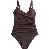 Next Maillot de bain modelant chocolat