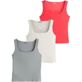 Next Haut gris / gris clair / rouge