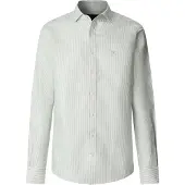 Hackett Ess Bengal Linen Long Sleeve Shirt Vert XL Homme