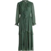 Vera Mont Robe de cocktail vert foncé