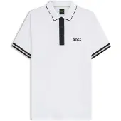 BOSS pour homme. 50559214 Polo Serve blanc (XL), Casuel, Polyester, Manche courte