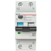 AEG BUSCH JAEGER Interrupteur FI/LS DN100C16/A30 1P+N type A C 16A 30mA 10kA (2CSR975131R1164)