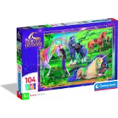 Clementoni CLE CLE puzzle 104 SuperKolor UnicornAcademy 25093