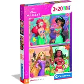 Clementoni Puzzle 2x20 Super Color Princesse 24092