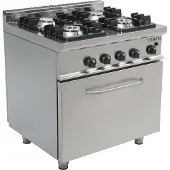 Saro Cuisinière à gaz avec four à gaz, modèle E7/Kupg4Lo, dimensions : L 800 x P 700 x H 850