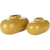 Dutchbone Vase Droplet M Ochre