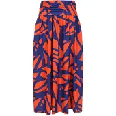 HotSquash Jupe bleu / rouge orangé