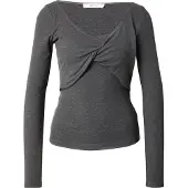 About You T-shirt 'Flora' anthracite