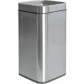 MAUL Poubelle MAULprime 25 l en acier inoxydable 25,1 x 25,1 x 49,2 cm argent