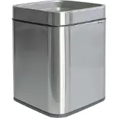 MAUL Poubelle MAULprime 15 l en acier inoxydable 25,1 x 25,1 x 32,2 cm argent