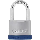 ABUS Cadenas à clé Silver Rock - corps en zinc - haute anse 40 mm - L 40 mm