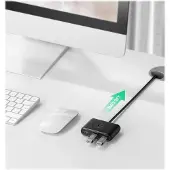 UGREEN Cr113 Hub Usb Jusqu'à 4X Usb 3.0 5Gbps, 1M (Noir)