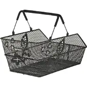 Basil Cento Flower Multi Mik Rear Basket Noir